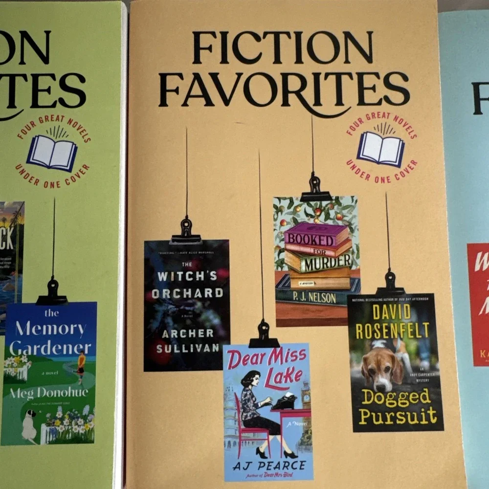 Reader's Digest Fiction Favorites Lot 3 Paperback Books/12 Novels Mystery Etc